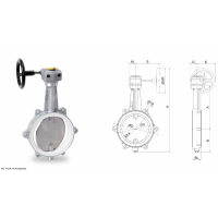 WAREX Valve 應(yīng)用液體、氣體和磨蝕性散裝材料環(huán)境的蝶閥 DKZ 103 H