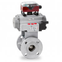 Warex Valve 球閥 DBV 400，法蘭連接，專門用于粉末和散裝處理